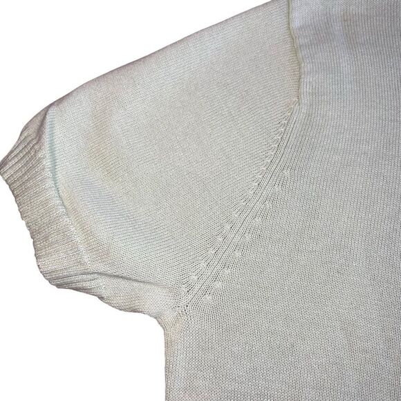 EUC Tommy Hilfiger Green and Blue Argyle Short Sleeve Sweater - Picture 11 of 11